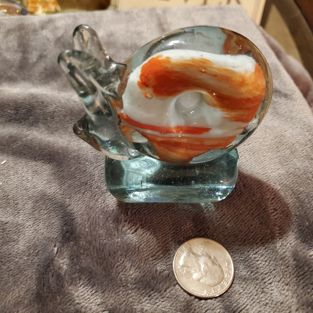Murano glass snail paperweight